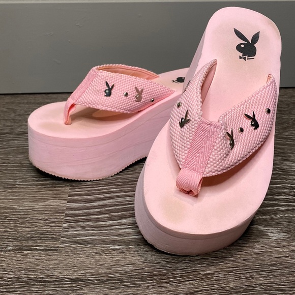 PLAYBOY Shoes - Playboy Vintage Platform Pink Sandals Size 6